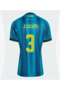 Kolumbia Jhon Lucumi #3 Jalkapallovaatteet Naisten Vieraspaita MM-kisat 2026 Lyhythihainen